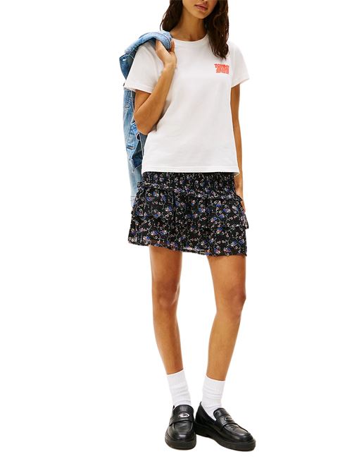 T-shirt bianca in cotone Tommy Jeans | DW0DW21338YBL
